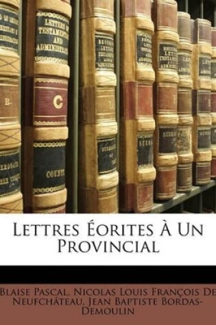 Cover of Lettres Orites Un Provincial