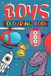 Book cover for boys colouring book