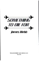 Book cover for Something to Die for