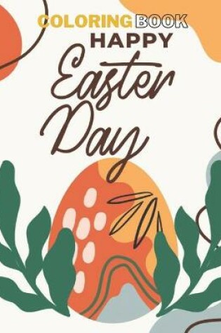 Cover of happy easter day coloring book