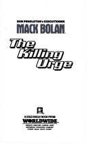 Book cover for The Killing Urge