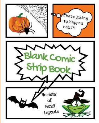 Book cover for Blank Comic Strip Book Halloween