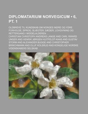 Book cover for Diplomatarium Norvegicum (6, PT. 1); Oldbreve Til Kundskab Om Norges Indre Og Ydre Forholde, Sprog, Slaegter, Saeder, Lovgivning Og Rettergang I Midde