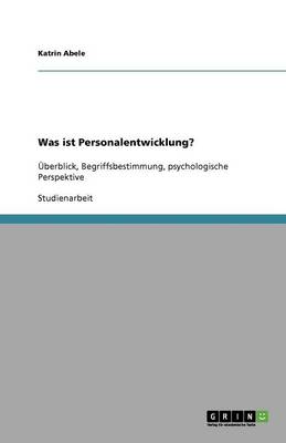 Book cover for Was ist Personalentwicklung?