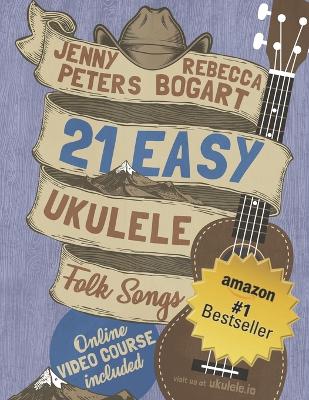 Book cover for 21 Easy Ukulele Folk Songs