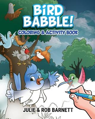 Book cover for Bird Babble Coloring and Activity Book