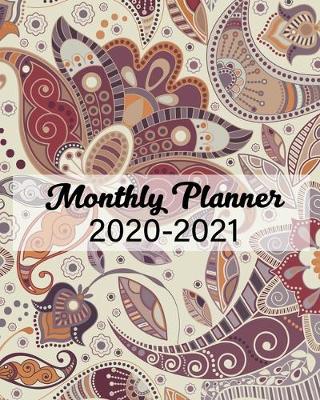 Book cover for Monthly Planner 2020-2021