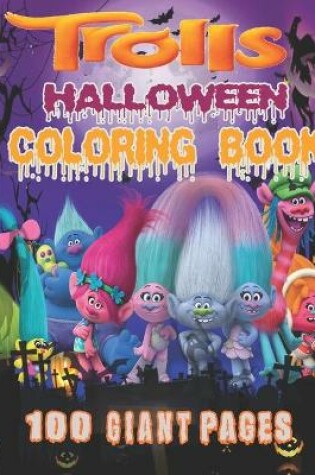 Cover of Trolls Halloween Coloring Book