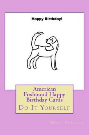 Cover of American Foxhound Happy Birthday Cards