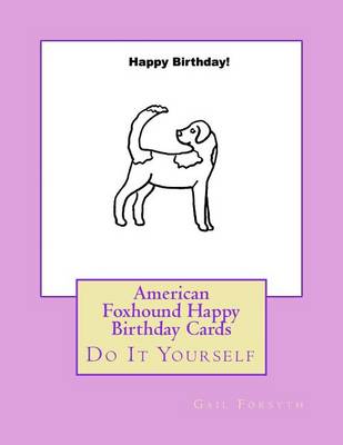 Book cover for American Foxhound Happy Birthday Cards