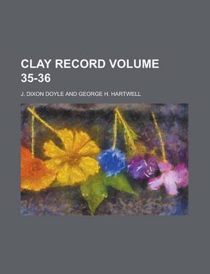 Book cover for Clay Record Volume 35-36