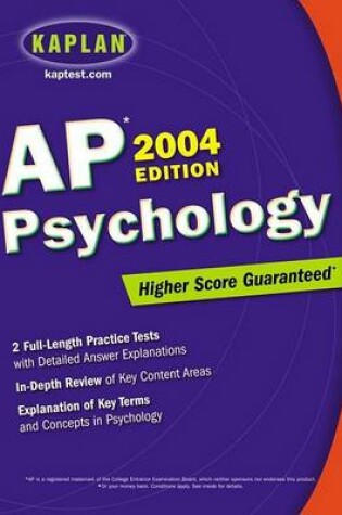 Cover of Kaplan AP Psychology 2004 Edition