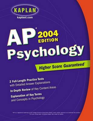 Book cover for Kaplan AP Psychology 2004 Edition
