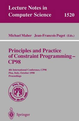 Cover of Principles and Practice of Constraint Programming - Cp98