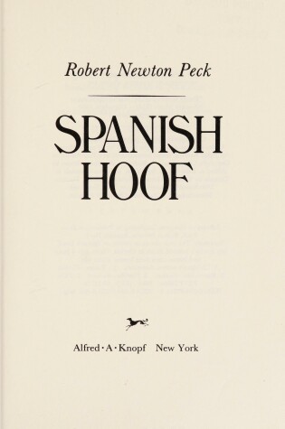 Cover of Spanish Hoof