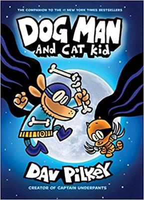 Book cover for The Adventures of Dog Man 4: Dog Man and Cat Kid