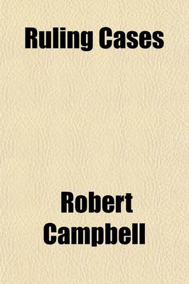 Book cover for Ruling Cases (Volume 20)