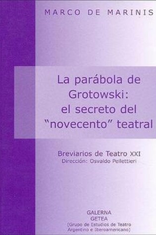 Cover of Parabola de Grotowski