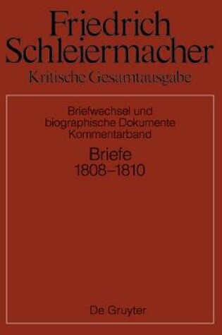 Cover of Briefwechsel 1808-1810