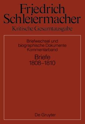 Book cover for Briefwechsel 1808-1810