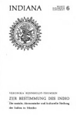 Cover of Zur Bestimmung Des Indio