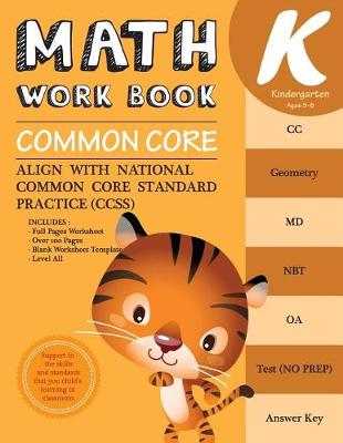 Book cover for Kindergarten Math Workbook Common Core Math