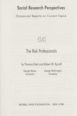 Cover of Risk Professionals