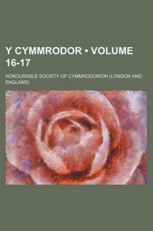 Cover of Y Cymmrodor (Volume 16-17)