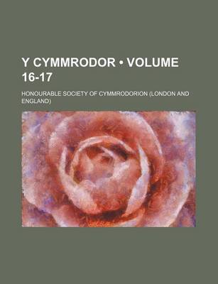 Book cover for Y Cymmrodor (Volume 16-17)