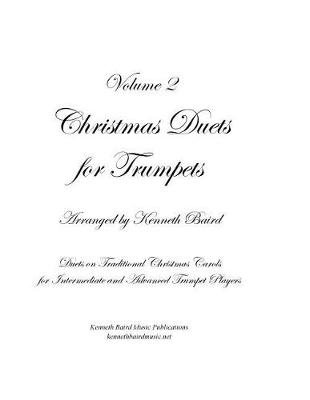 Book cover for Christmas Duets, Volume 2, for Trumpets