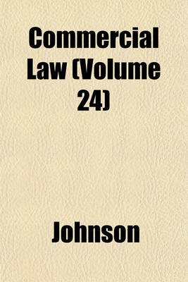Book cover for Commercial Law (Volume 24)