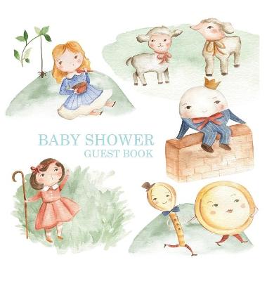 Book cover for Nursery Rhyme Baby Shower Guest Book