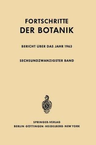 Cover of Bericht UEber Das Jahr 1963