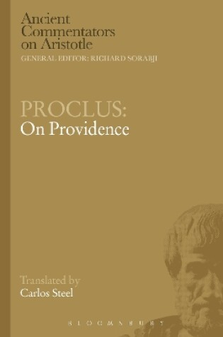 Cover of Proclus: On Providence