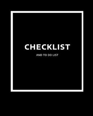 Book cover for Checklist And To Do List