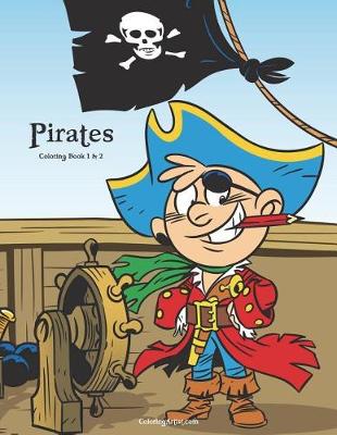Cover of Pirates Coloring Book 1 & 2
