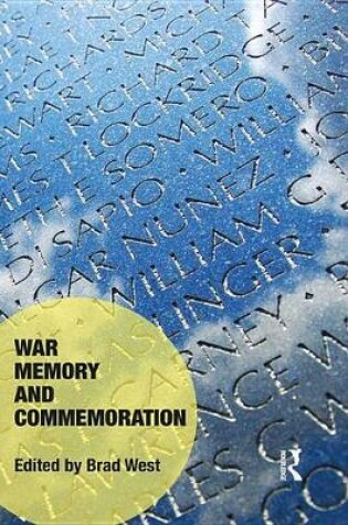 Cover of War Memory and Commemoration