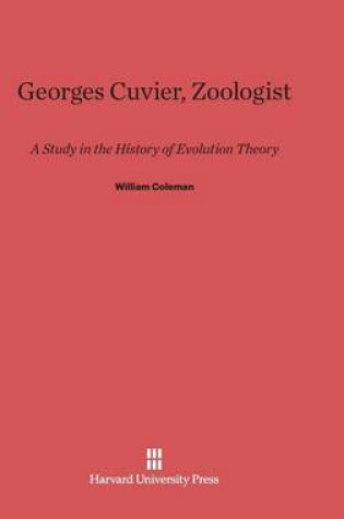 Cover of Georges Cuvier, Zoologist