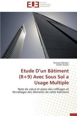 Book cover for Etude D Un B timent (R+9) Avec Sous Sol a Usage Multiple