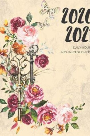 Cover of Daily Planner 2020-2021 Christian Flowers 15 Months Gratitude Hourly Appointment Calendar