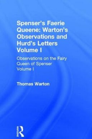 Cover of Observations On Fairy Queen V1