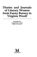 Book cover for Diaries and Journals of Literary Women from Fanny Burney to Virginia Woolf