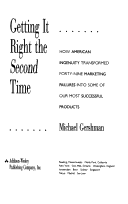 Book cover for Get Right Second Time HB /Gershman