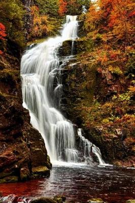 Book cover for Waterfall in an Autumn Landscape Journal