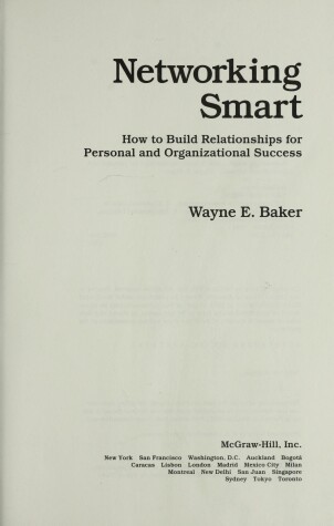 Book cover for Networking Smart