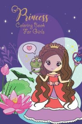 Cover of Princes Coloring Book For Girls