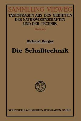 Cover of Die Schalltechnik