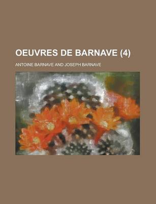 Book cover for Oeuvres de Barnave (4)