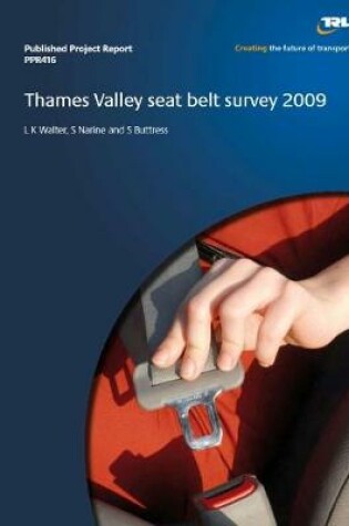 Cover of Thames Valley seat belt survey