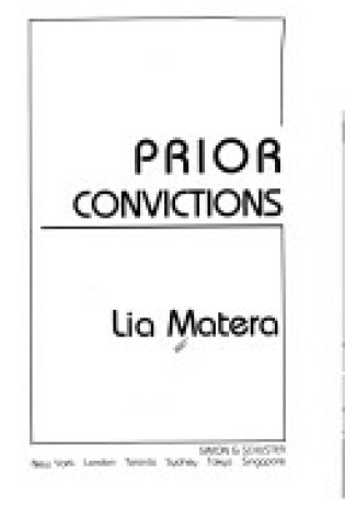 Cover of Prior Convictions